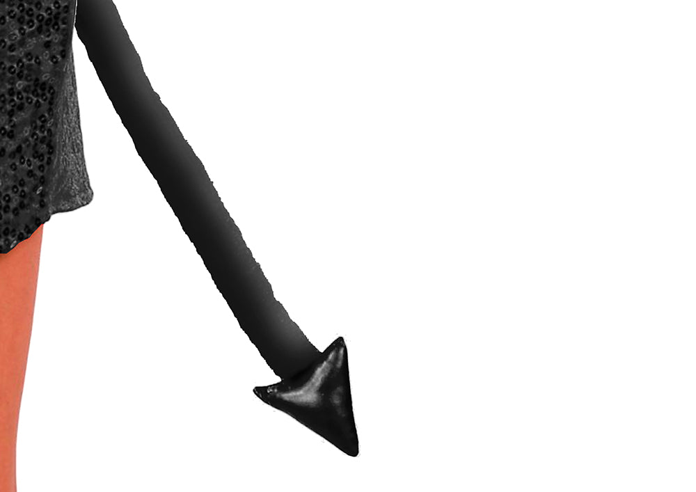 BLACK DEVIL TAIL 43 CM