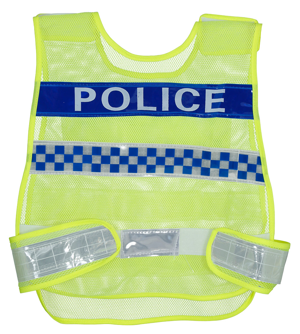 YELLOW TRAFFIC POLICE VEST, ADULT