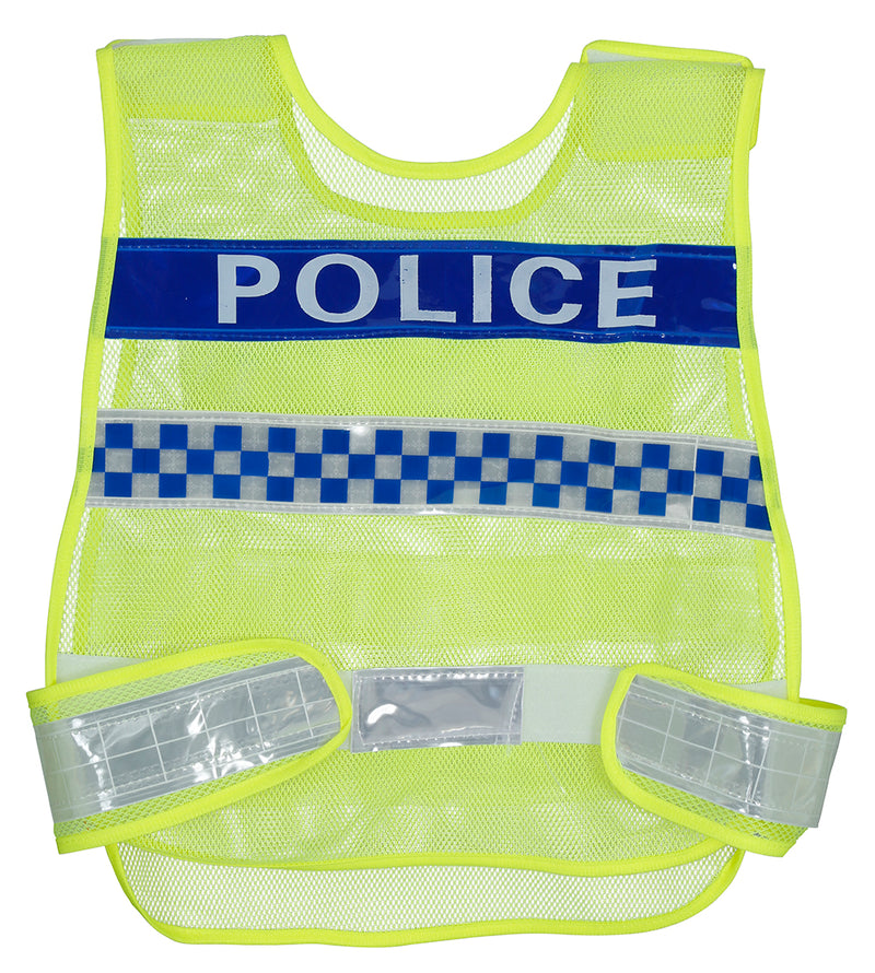YELLOW TRAFFIC POLICE VEST, ADULT