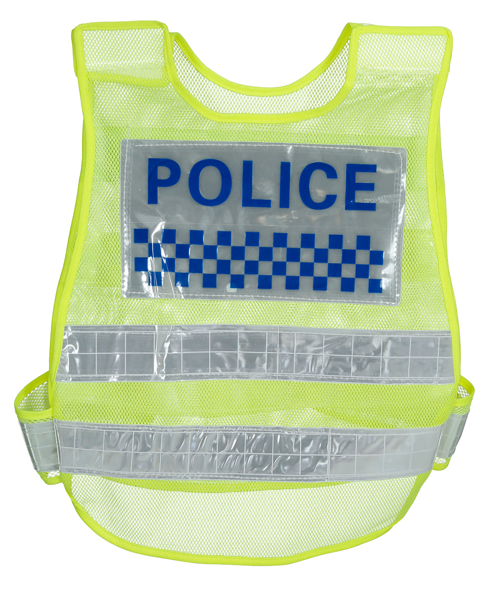 YELLOW TRAFFIC POLICE VEST, ADULT