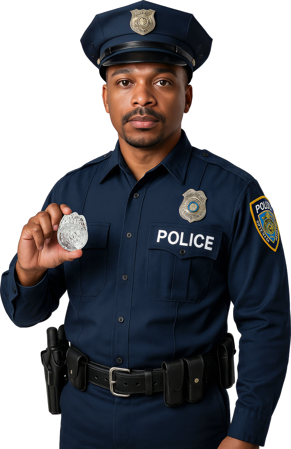 7 CM METAL POLICE BADGE