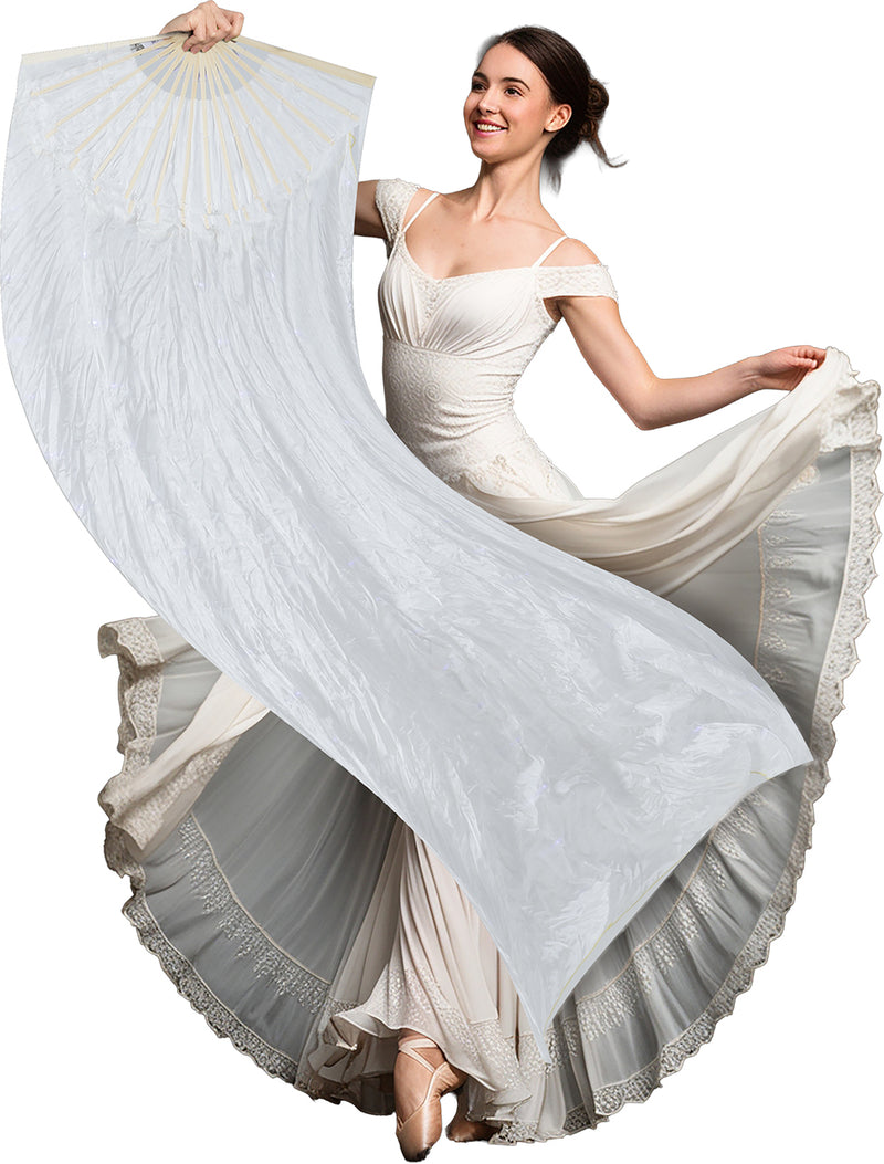 WHITE FAN WITH MULTIFUNCTIONAL LED 75X150 CM