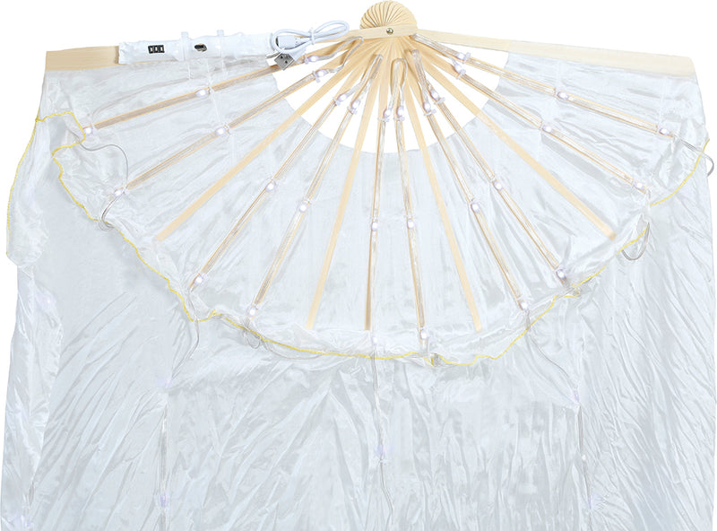 WHITE FAN WITH MULTIFUNCTIONAL LED 75X150 CM