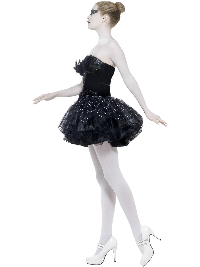 Gothic Swan Masquerade Costume, Black 3