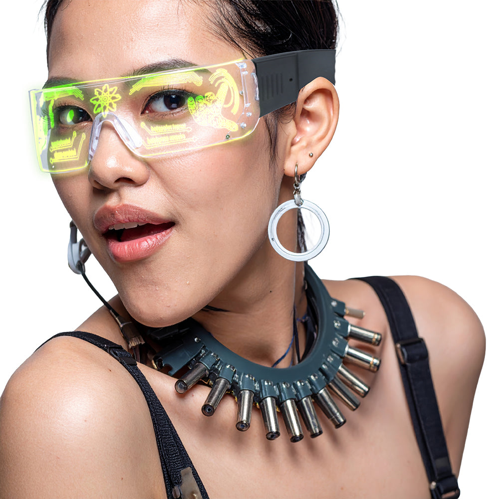 FUTURISTIC LED GLASSES MULTICOLOR