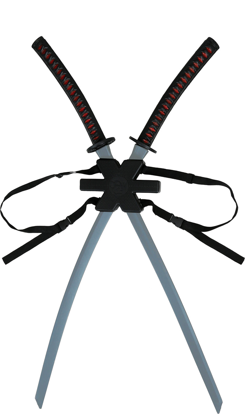 2 SAMURAI SWORDS FOR BACK 95 CM
