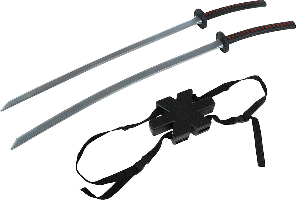 2 SAMURAI SWORDS FOR BACK 95 CM