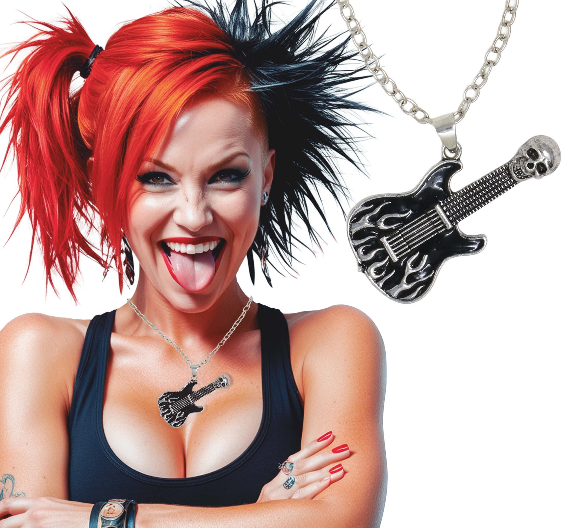 ELECTRIC GUITAR NECKLACE