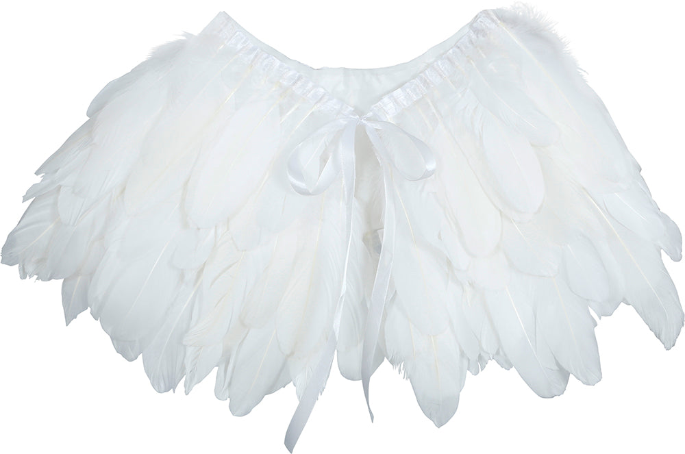 30X90 CM WHITE FEATHER CAPE