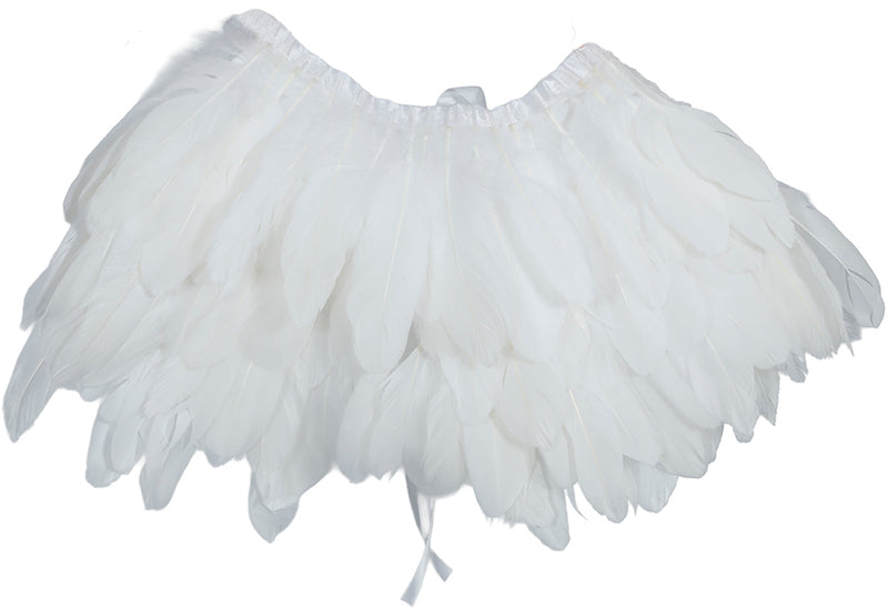 30X90 CM WHITE FEATHER CAPE