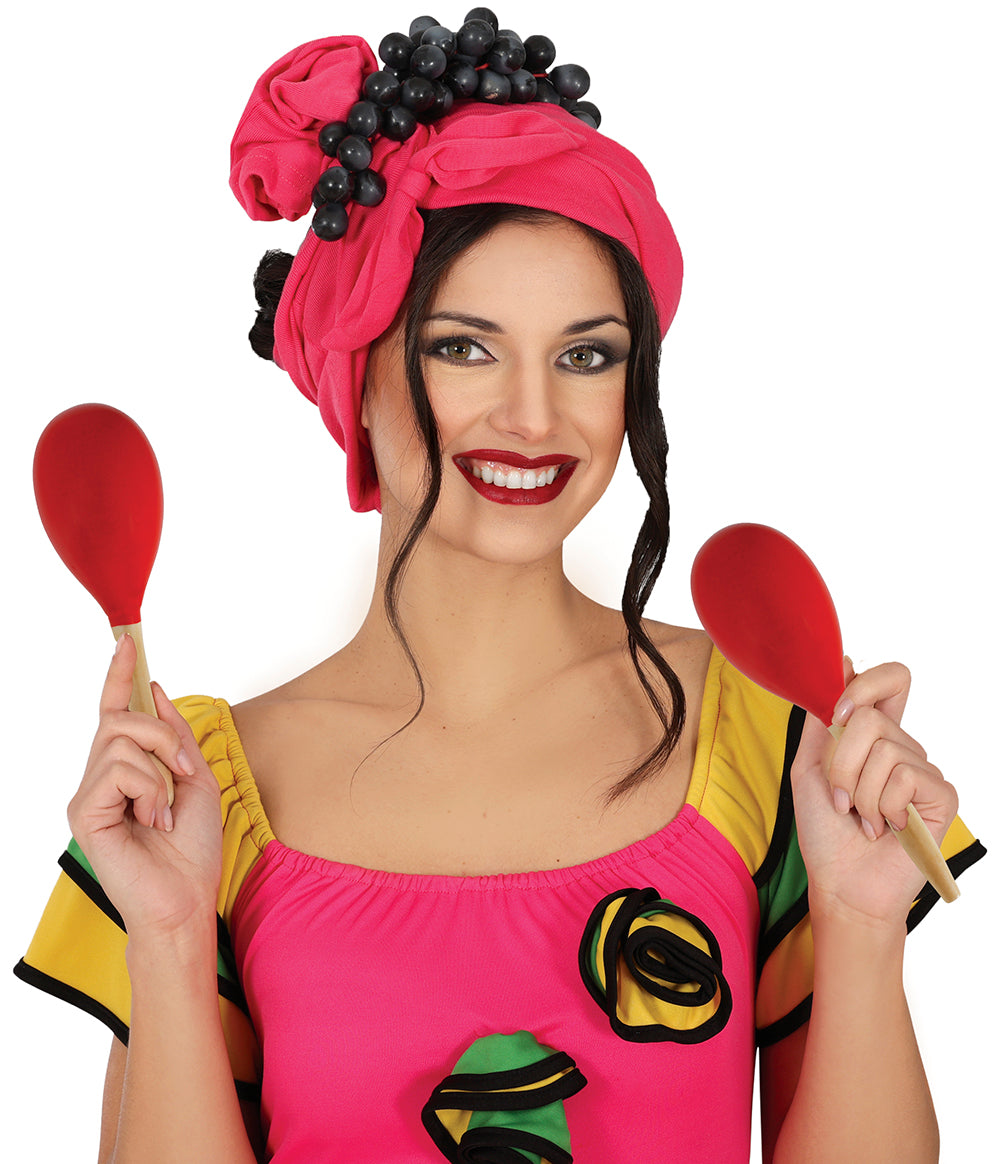 RED WOODEN MARACA 20 CM