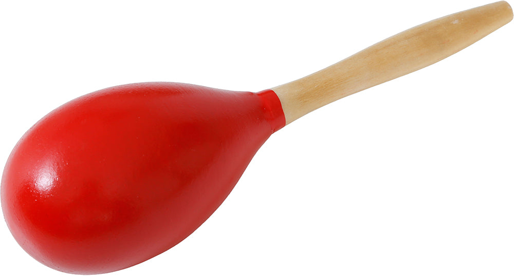 RED WOODEN MARACA 20 CM