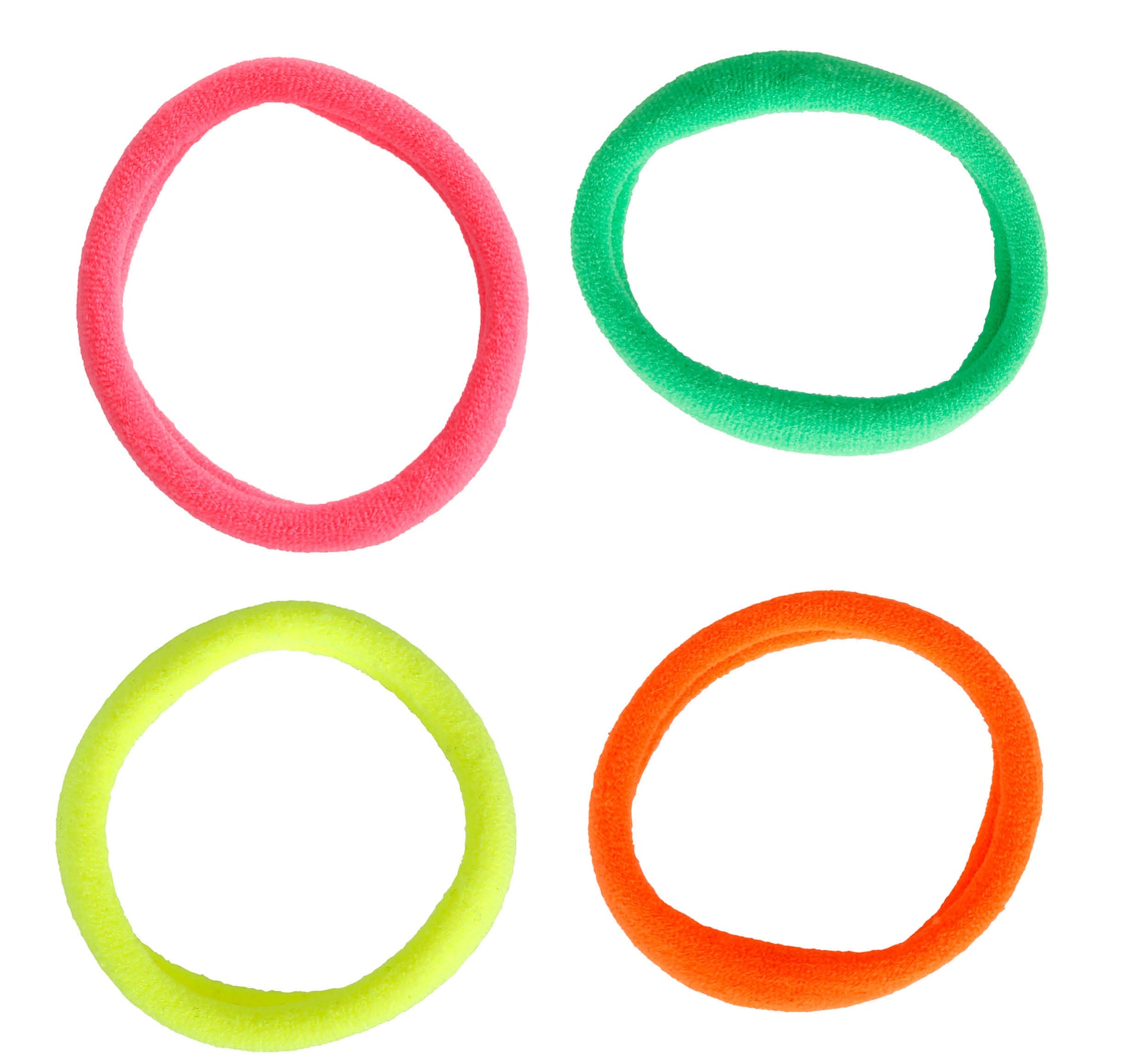 BAG OF 5 ASSORTED NEON HAIR BANDS
