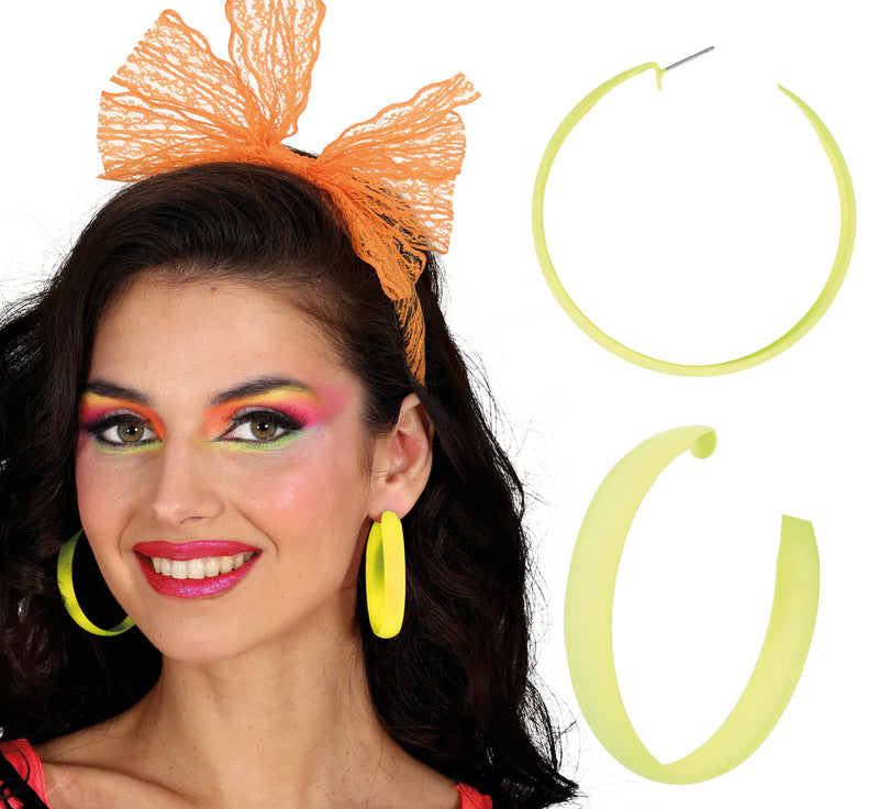 NEON HOOP EARRINGS