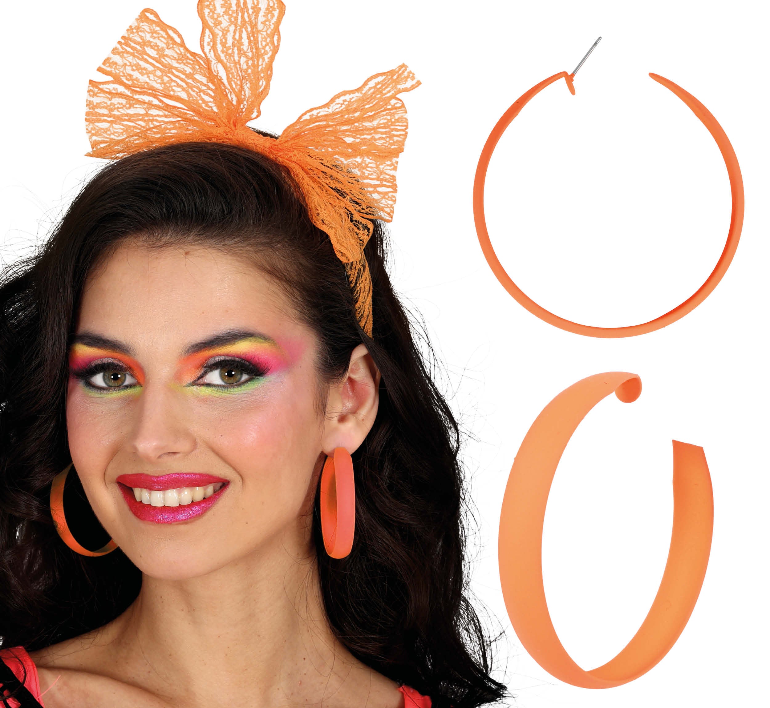 NEON HOOP EARRINGS