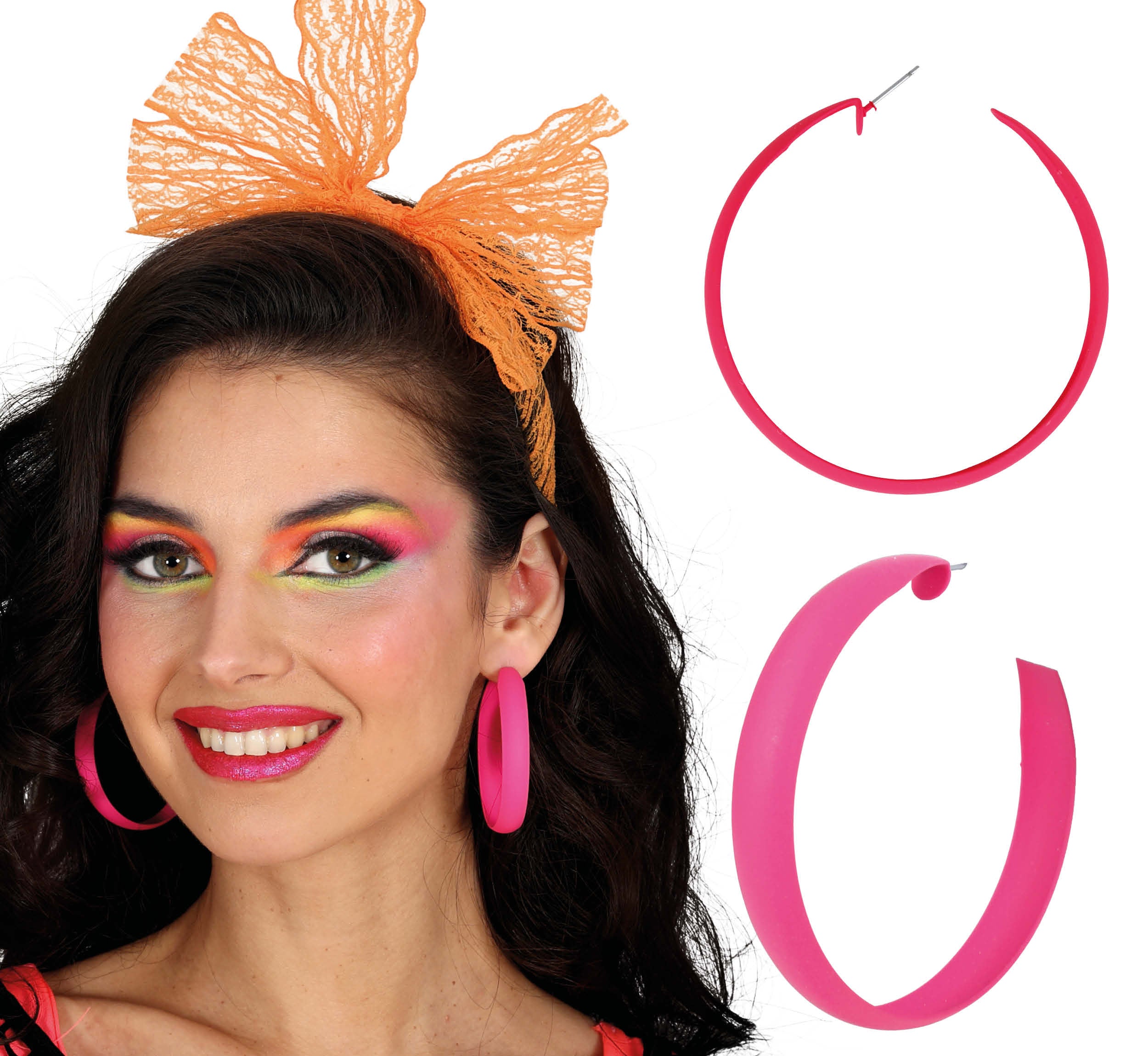 NEON HOOP EARRINGS