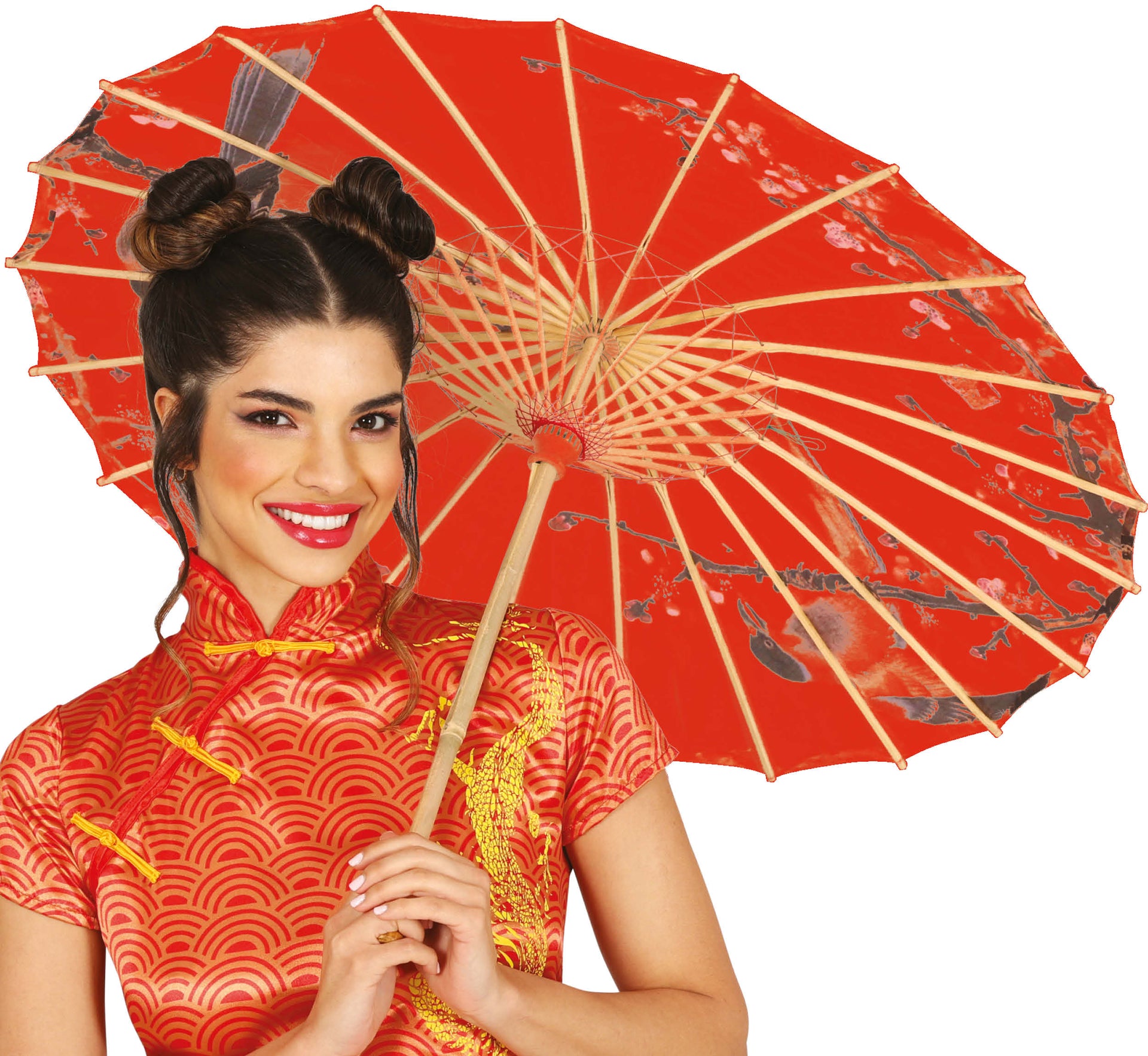 RED JAPANESE UMBRELLA 82 CM