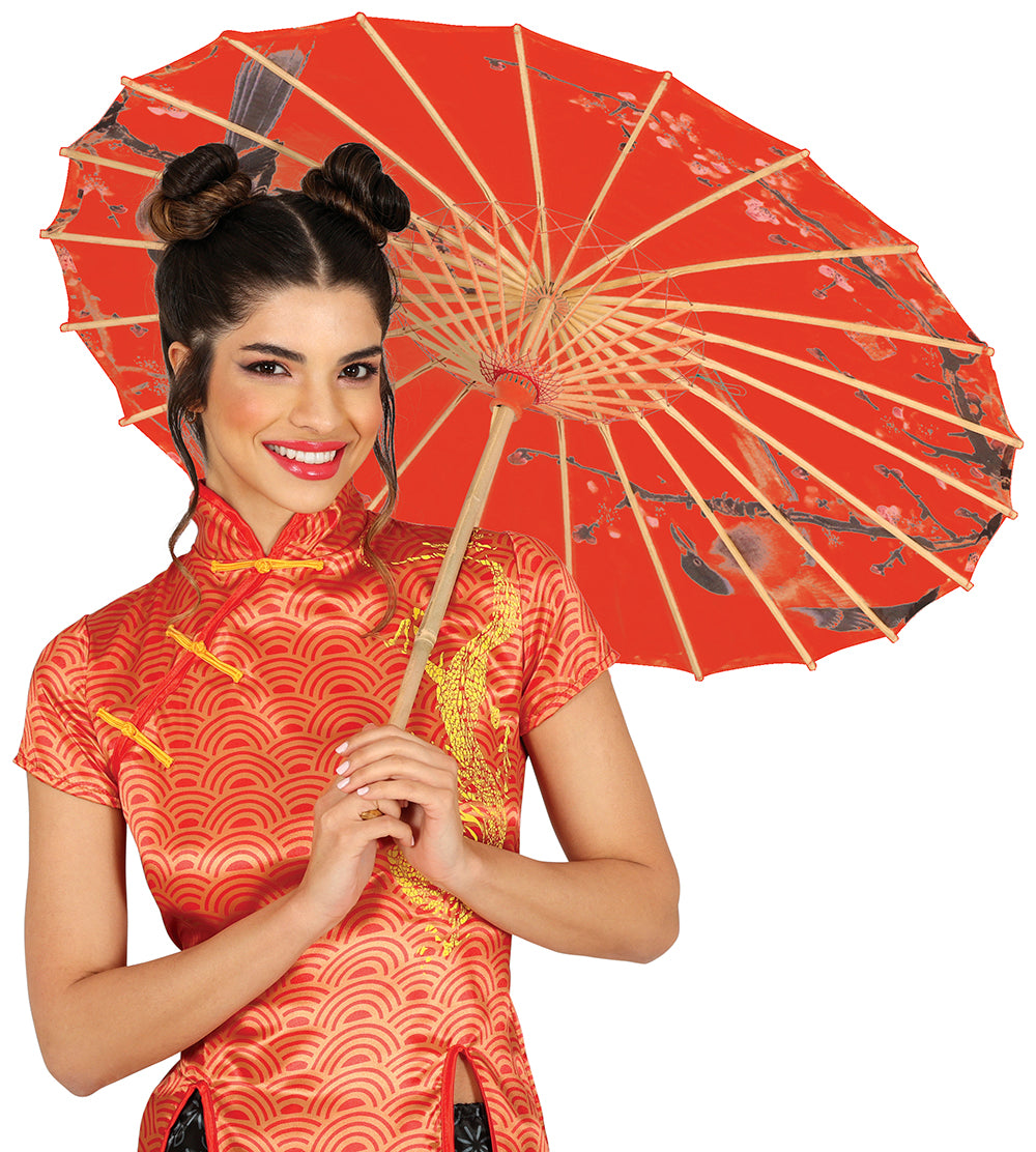 RED JAPANESE UMBRELLA 82 CM