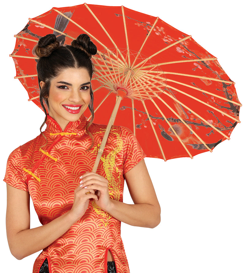 RED JAPANESE UMBRELLA 82 CM