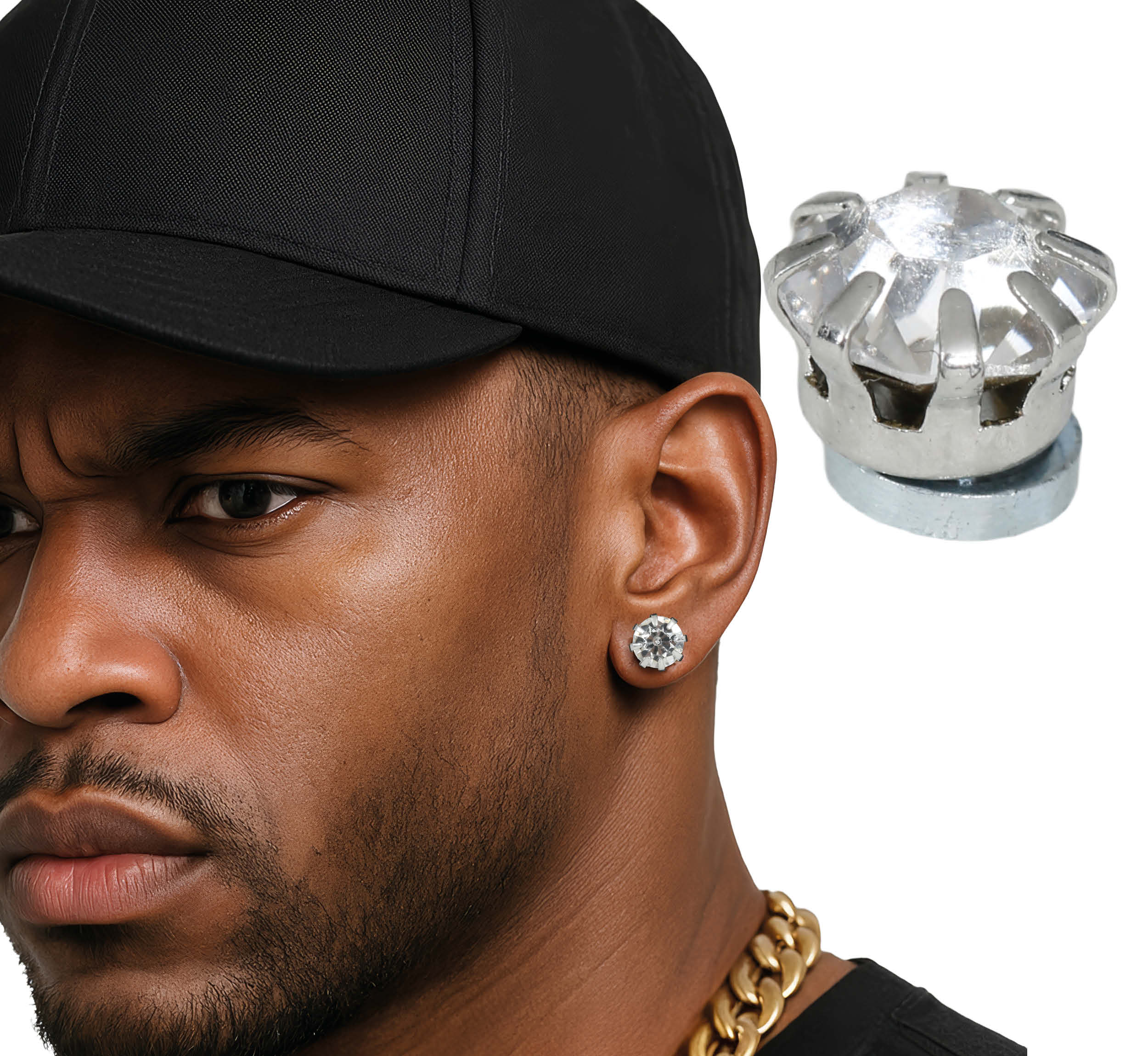 BLISTER WITH 2 MAGNETIC EARRINGS