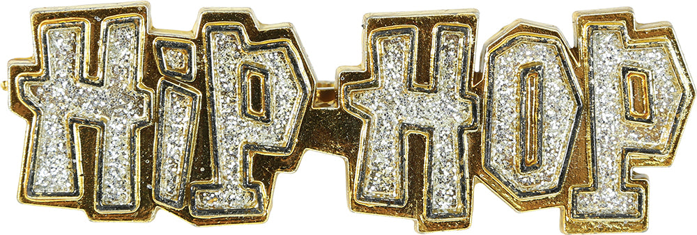 GOLD "HIP HOP" RING, ADULT