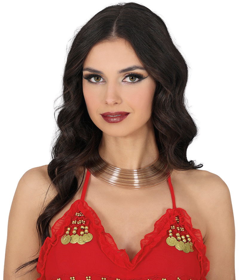 GOLD METALLIC CHOKER, ADULT