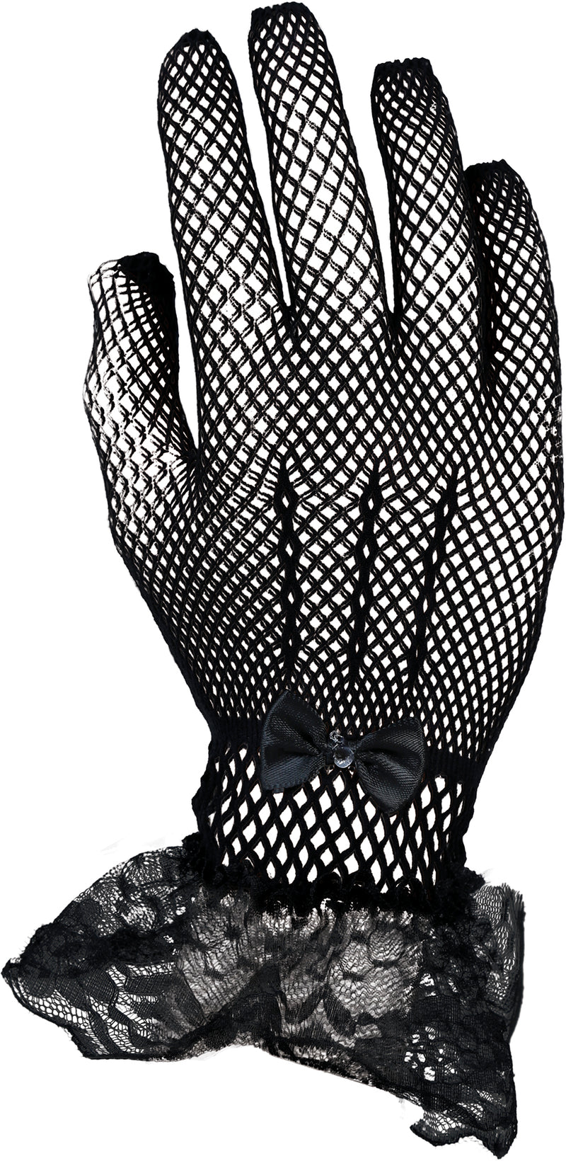 BLACK LACE GLOVES, ADULT