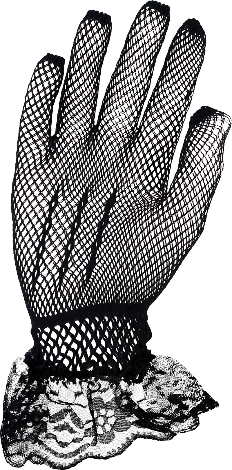 BLACK LACE GLOVES, ADULT