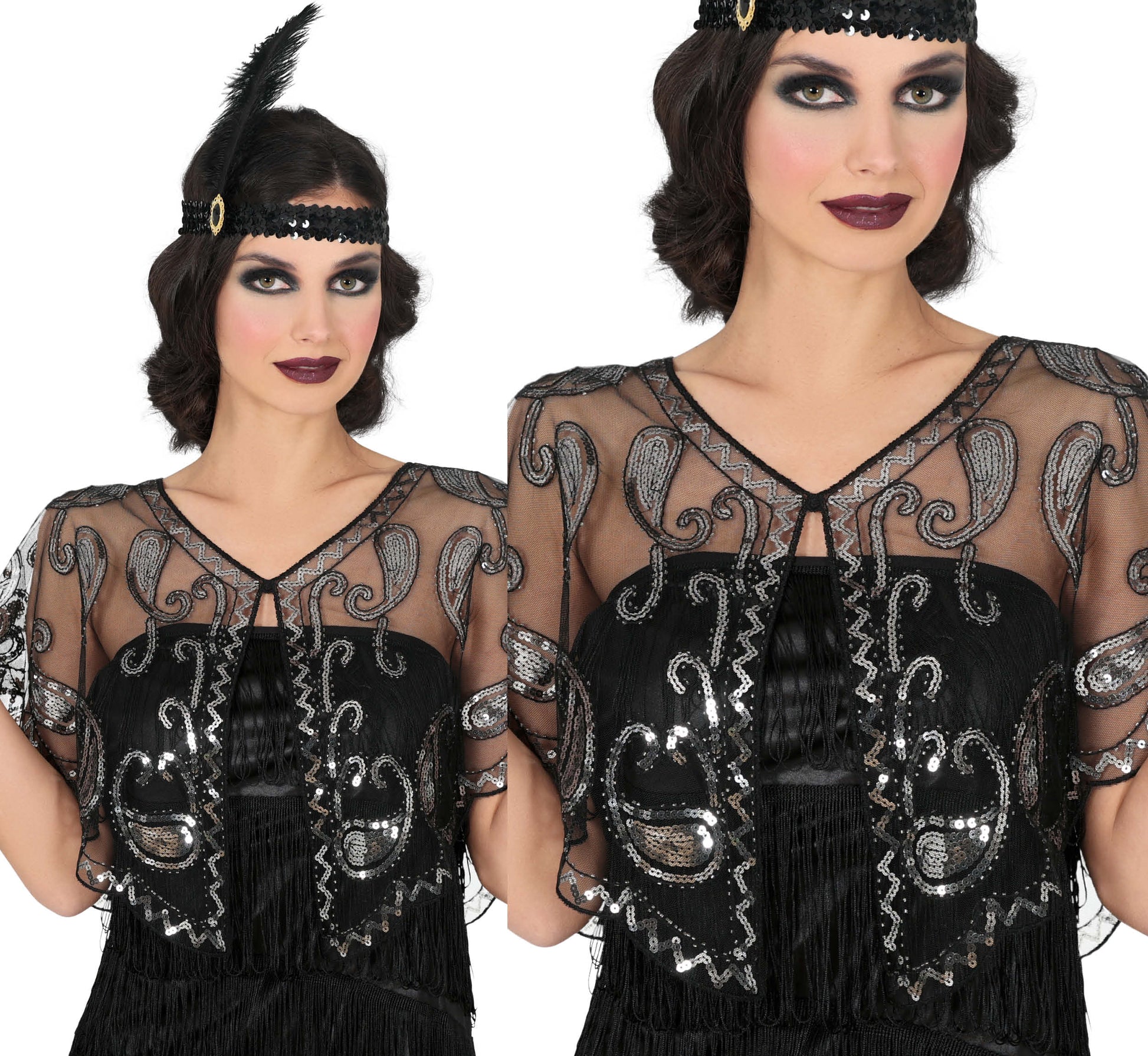 TRANSPARENT TOP WITH SEQUINS, ADULT