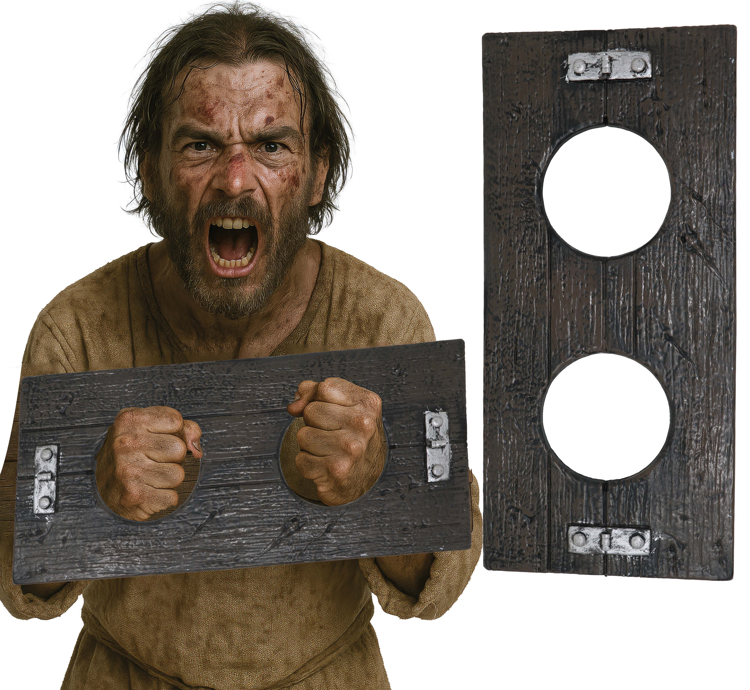 WOOD EFFECT SHACKLES 40 CM