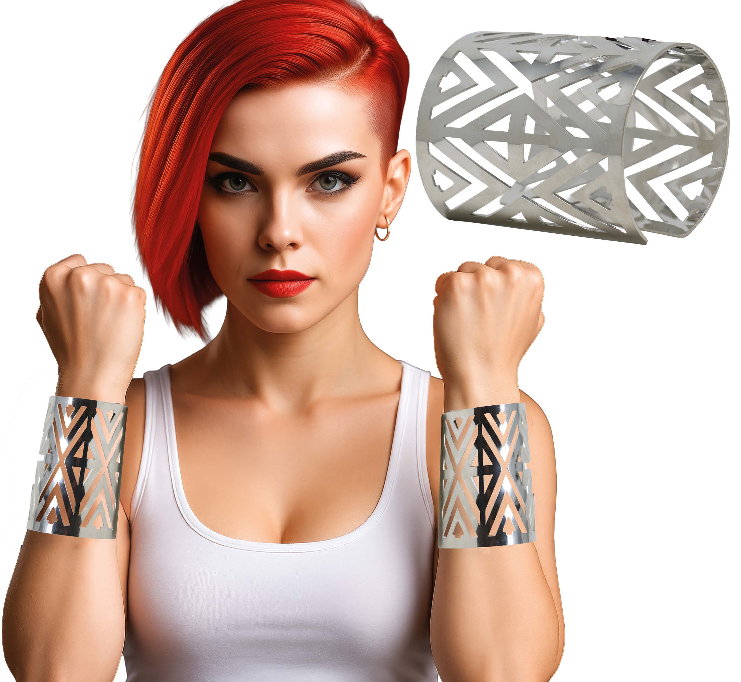 SILVER FUTURISTIC BRACELET