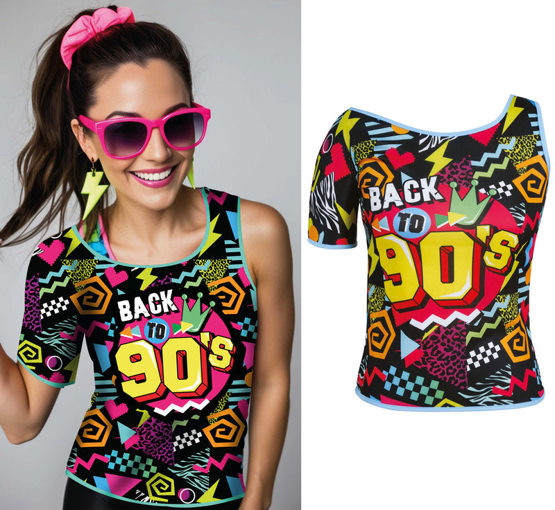 T-SHIRT 90S, ADULT, 42 - 44 (L)