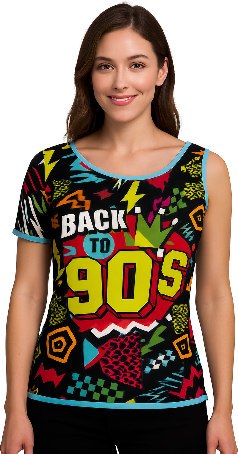 T-SHIRT 90S, ADULT, 42 - 44 (L)