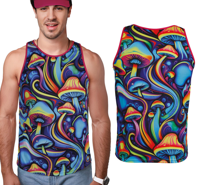PSYCHEDELIC MUSHROOM T-SHIRT, ADULT, 52 - 54 (L)