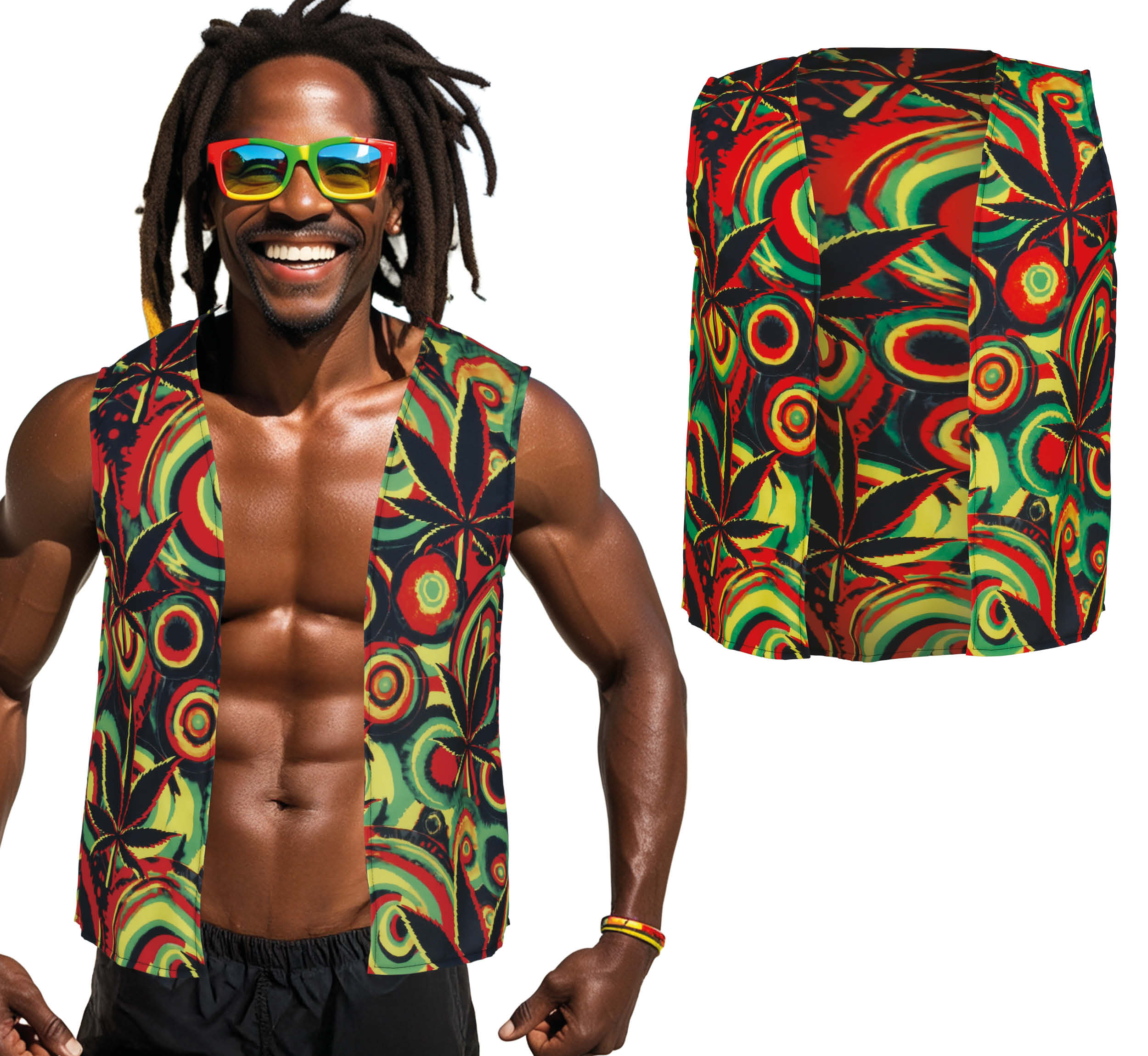 JAMAICAN VEST, 52 - 54 (L)