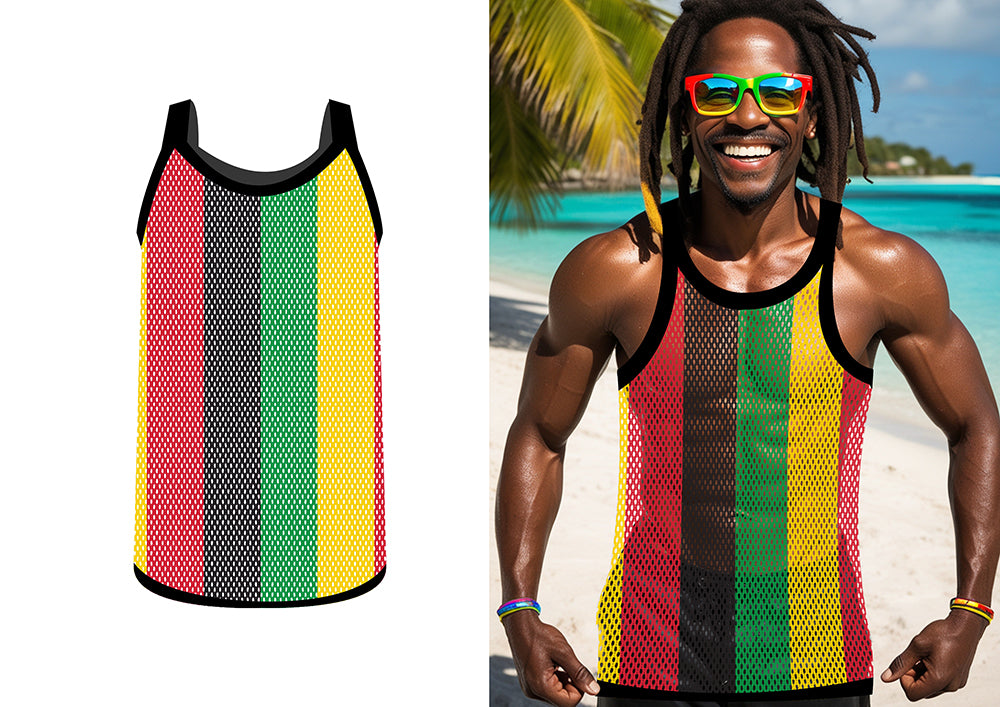 JAMAICAN MESH T-SHIRT, 52 - 54 (L)