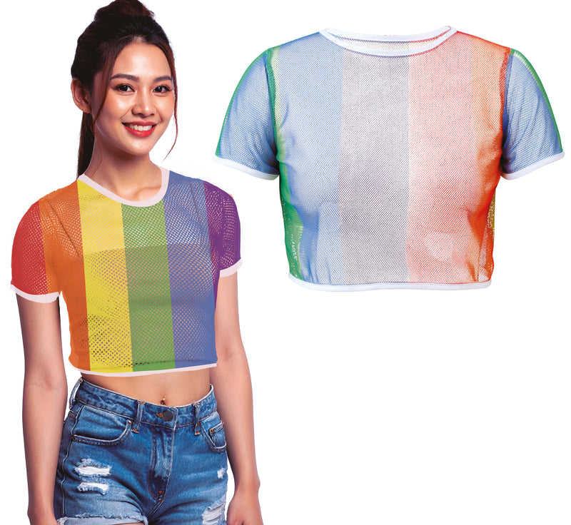 RAINBOW MESH T-SHIRT