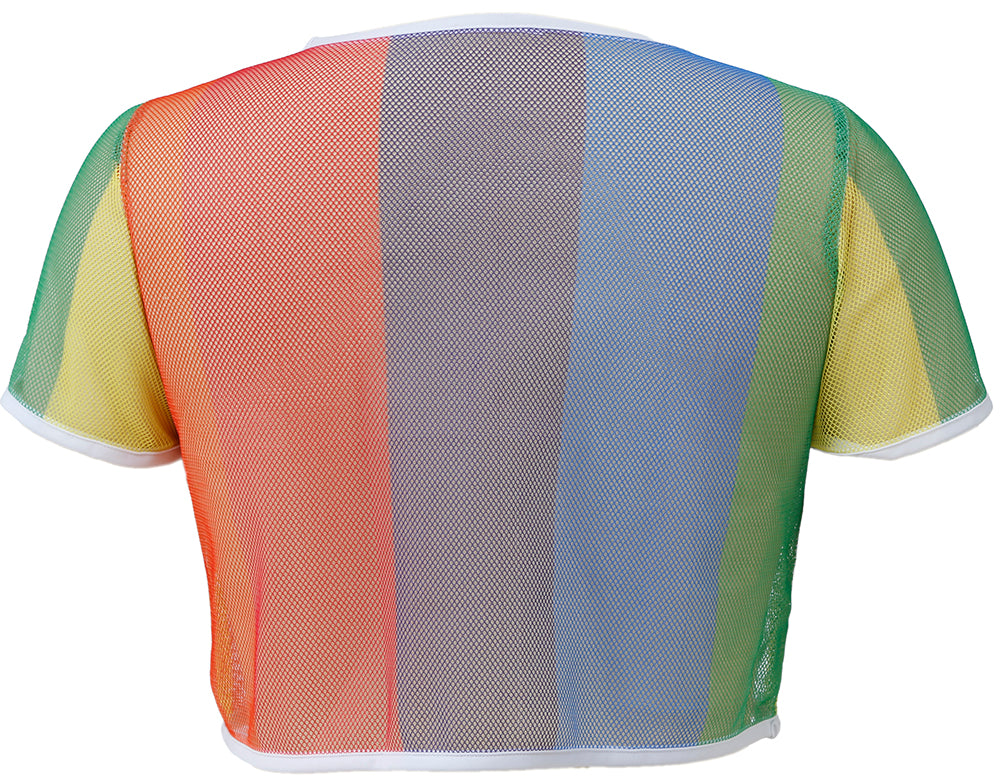 RAINBOW MESH T-SHIRT