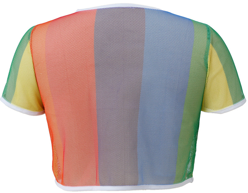 RAINBOW MESH T-SHIRT