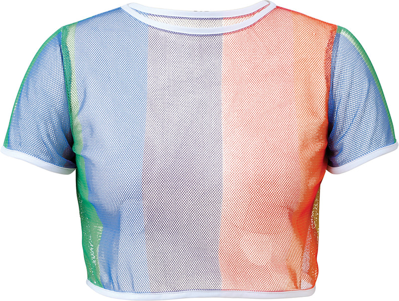 RAINBOW MESH T-SHIRT
