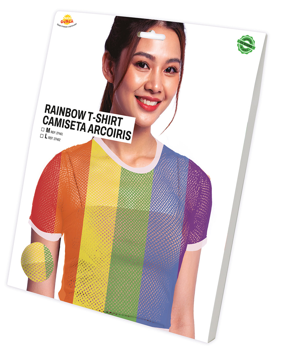 RAINBOW MESH T-SHIRT
