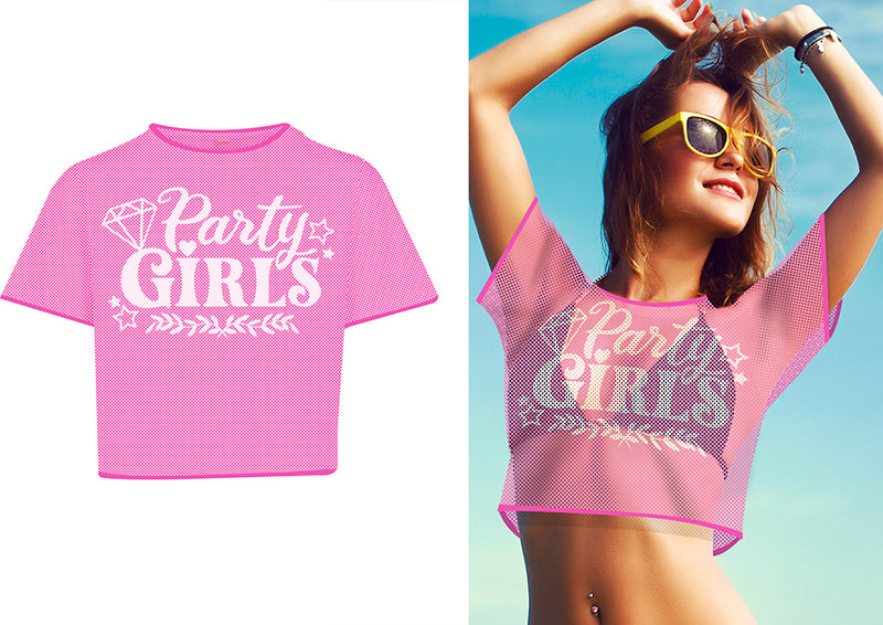 PARTY GIRLS MESH T-SHIRT