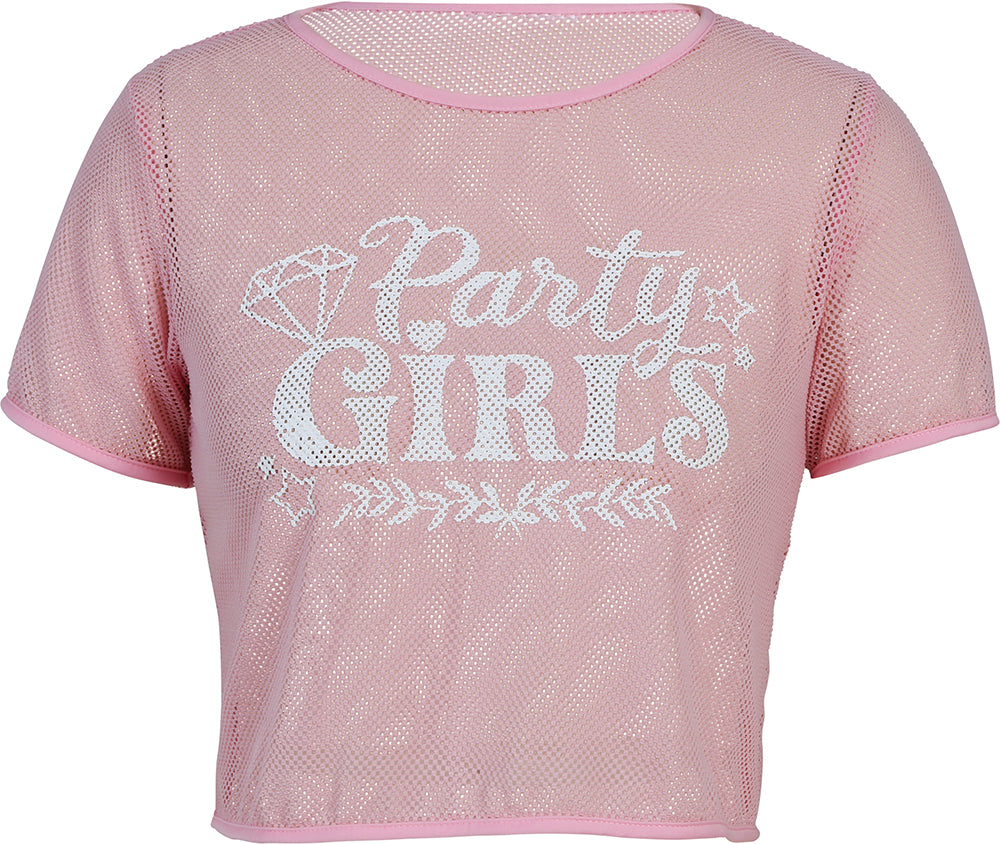 PARTY GIRLS MESH T-SHIRT