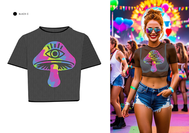 SHROOMS MESH T-SHIRT