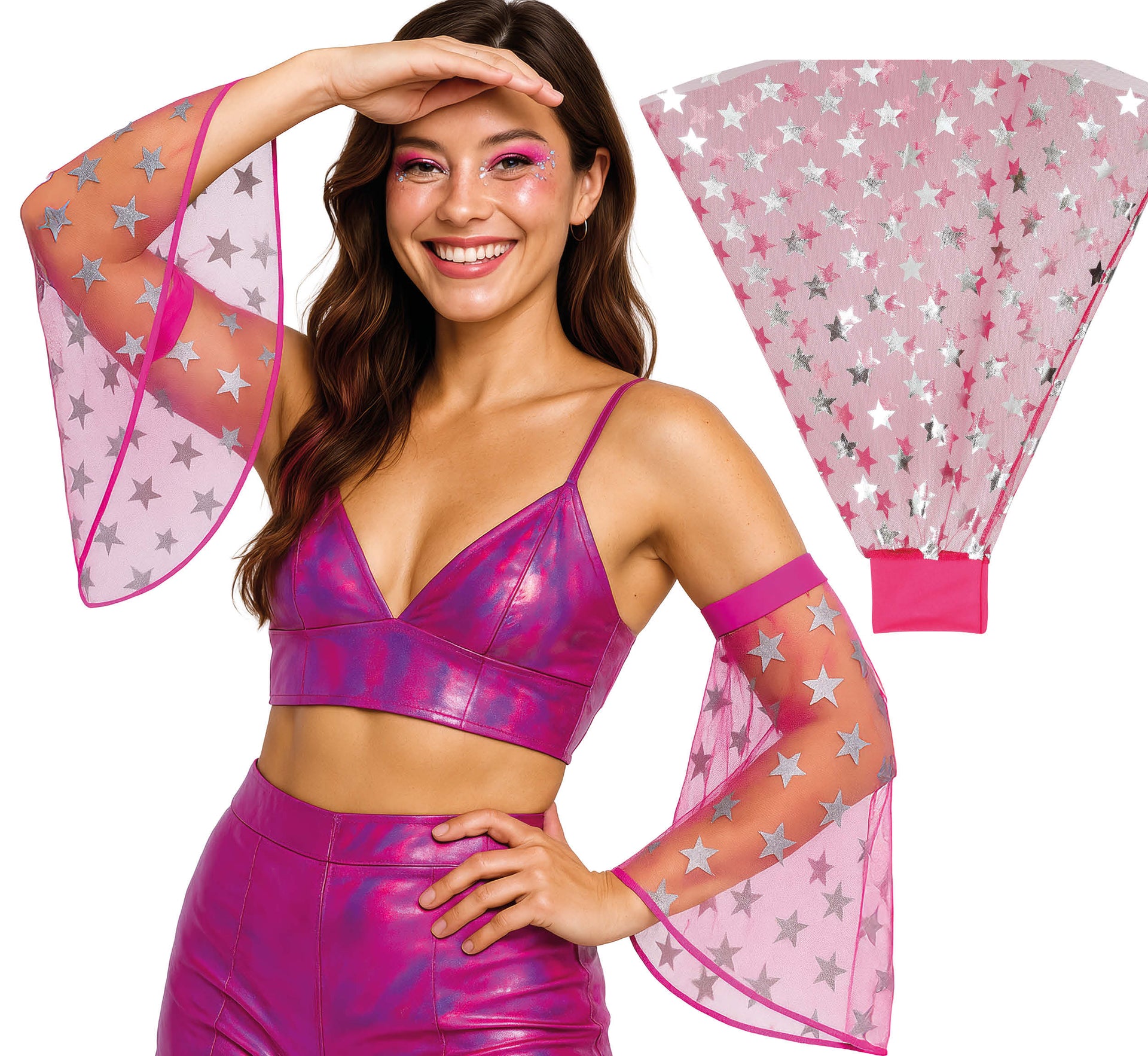 PINK DISCO SLEEVES, ADULT