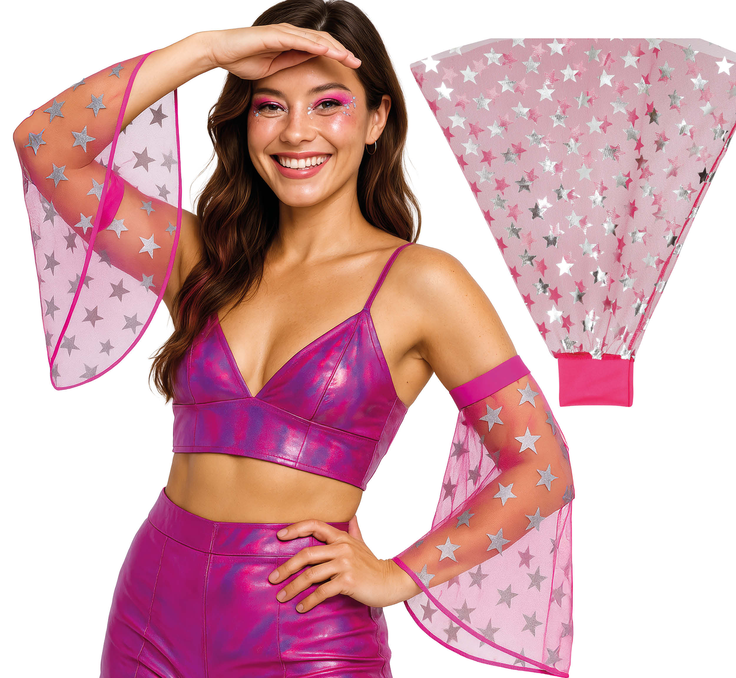 PINK DISCO SLEEVES, ADULT