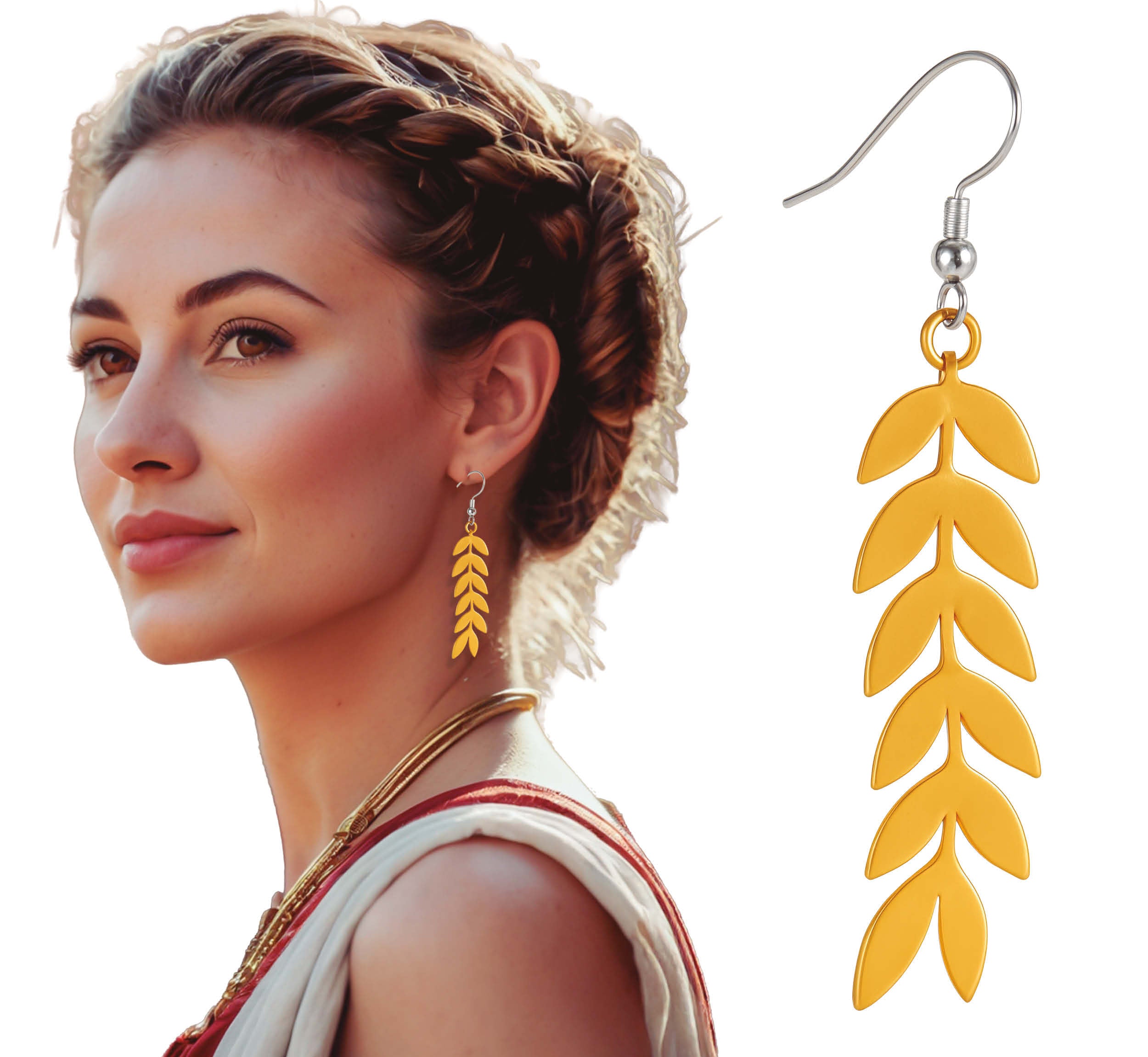 GOLD ROMAN EARRINGS