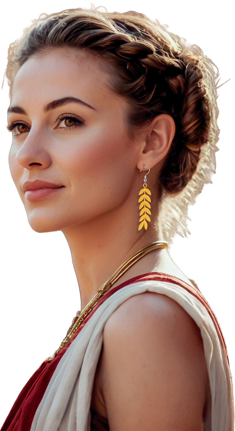 GOLD ROMAN EARRINGS