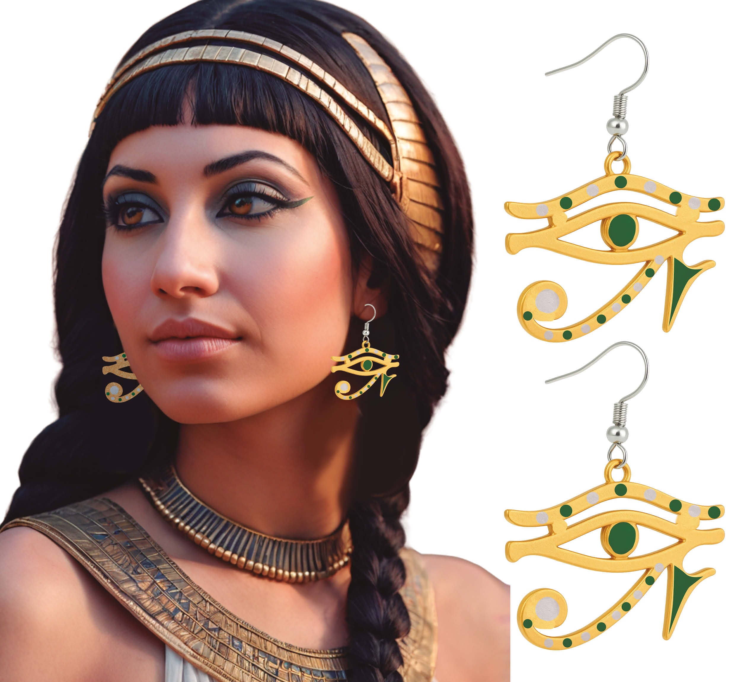 EYE OF HORUS EARRINGS