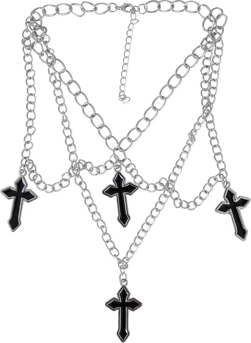 4 CROSS NECKLACE